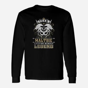 Team Maltbie Lifetime Member Legend -maltbie Shirt Maltbie Hoodie Maltbie Maltbie Tee Maltbie Name Maltbie Lifestyle Maltbie Shirt Maltbie Names Long Sleeve T-Shirt - Seseable