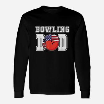 Ten Pin Bowlers Team Player s For Bowling Dad Long Sleeve T-Shirt - Seseable