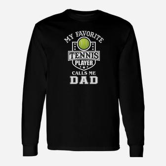 Tennis Dad Shirt Fathers Day Premium Long Sleeve T-Shirt - Seseable