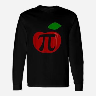 Thanksgiving Apple Pie Lover Pi Day Math Long Sleeve T-Shirt - Seseable