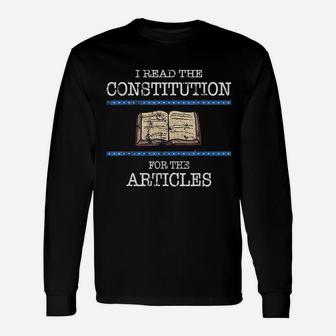 History Teachers Read The Constitution Distressed Long Sleeve T-Shirt - Seseable