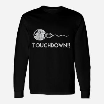 Touchdown Football Expectant Father Long Sleeve T-Shirt - Seseable