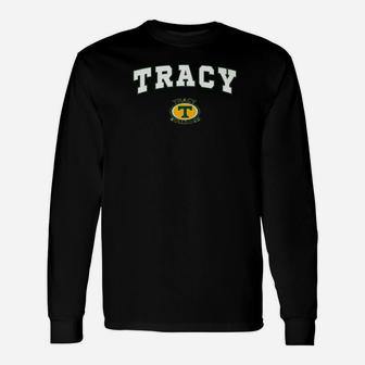 Tracy High School Bulldogs Premium C2 Long Sleeve T-Shirt - Seseable