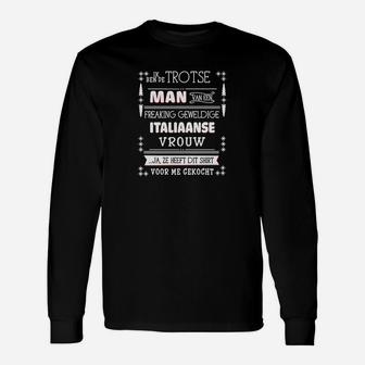 Trotei-Mann Italiaanse Vrouw Langarmshirts - Seseable