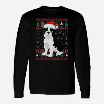 Ugly Christmas Sweater French Bulldog Christmas Long Sleeve T-Shirt - Seseable