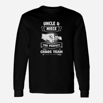 Uncle Niece A Perfect Chaos Team Godfather Long Sleeve T-Shirt - Seseable