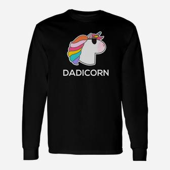 Unicorn Dad Father Gif Dadicorn Premium Long Sleeve T-Shirt - Seseable