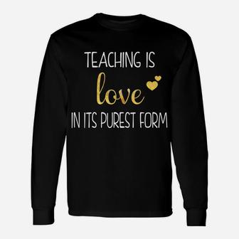 Unique 2018 Teacher Valentines Day Gif Long Sleeve T-Shirt - Seseable