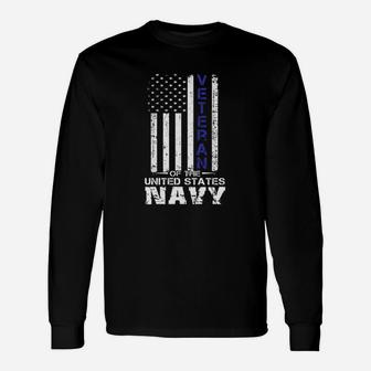 Us Navy Veteran Long Sleeve T-Shirt - Seseable