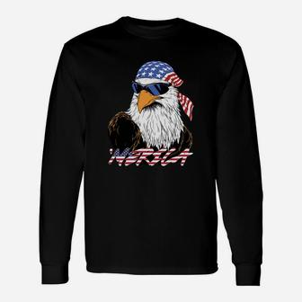 Usa Pride Merica Mullet Eagle Long Sleeve T-Shirt - Seseable