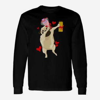 Valentines Day For Him Dog Valentines Day Long Sleeve T-Shirt - Seseable