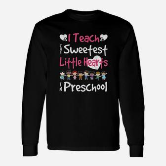 Valentines Day Preschool Teacher For Teachers In Love Long Sleeve T-Shirt - Seseable
