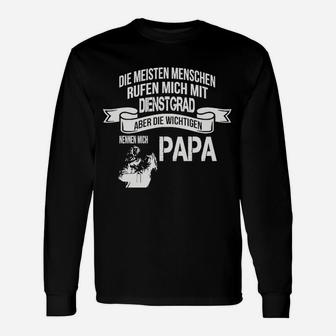 Vatertag Langarmshirts Wichtiger Titel Papa, Lustig mit Motorrad-Design - Seseable