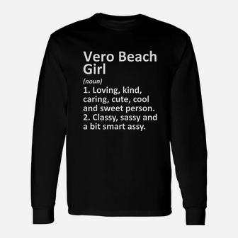 Vero Beach Girl Fl Florida City Home Roots Long Sleeve T-Shirt - Seseable