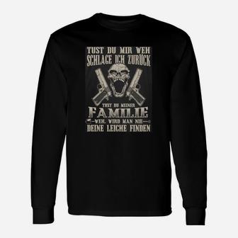 Vertrauen und Familie Langarmshirts, Motivationsdesign Schwarzes Tee - Seseable