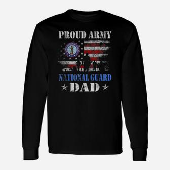 Veteran Dad Proud National Guard Long Sleeve T-Shirt - Seseable