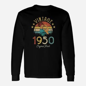 Vintage 1950 Made In 1950 72nd Birthday Long Sleeve T-Shirt - Seseable