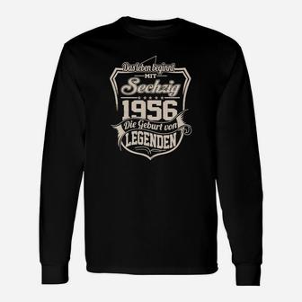 Vintage 1956 Geburtsjahr Legenden Langarmshirts, Retro Design - Seseable