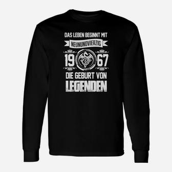 Vintage 1967 Legenden Geburt Langarmshirts, Ideal zum 55. Geburtstag - Seseable