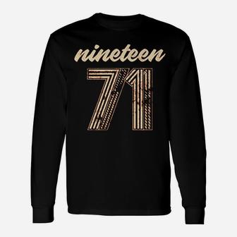 Vintage 1971 Retro Birthday Long Sleeve T-Shirt | Seseable UK