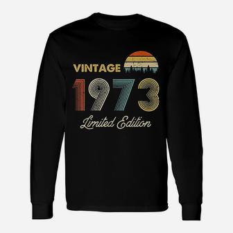 Vintage 1973 Made In 1973 49th Birthday 49 Years Old Long Sleeve T-Shirt - Seseable