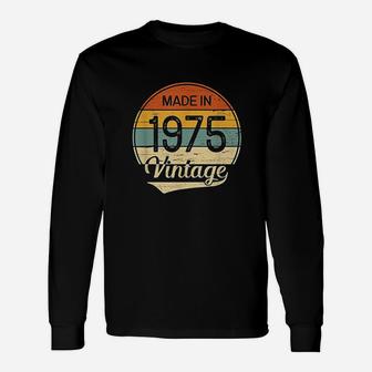 Vintage 1975 Made In 1975 47th Birthday 47 Years Old Long Sleeve T-Shirt - Seseable
