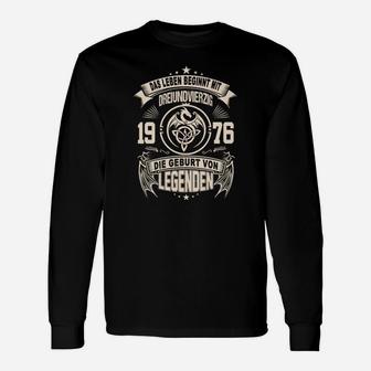 Vintage 1976 Legenden Geburtstag Langarmshirts, Retro Look - Seseable