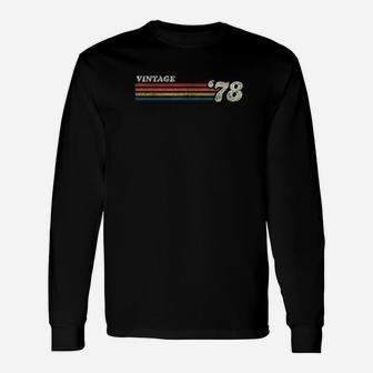 Vintage 1978 Birthday Long Sleeve T-Shirt - Seseable