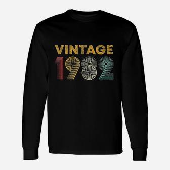 Vintage 1982 40th Birthday Men Women 40 Years Old Long Sleeve T-Shirt - Seseable