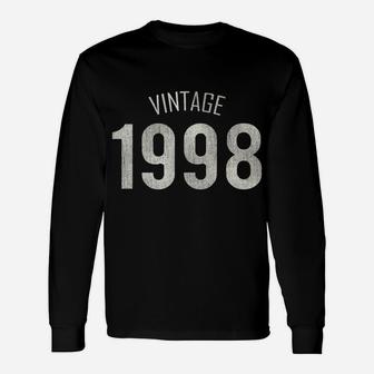 Vintage 1998 24th Birthday 24 Yrs Years Old Long Sleeve T-Shirt - Seseable