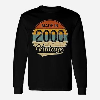 Vintage 2000 Made In 2000 22nd Birthday 22 Years Old Long Sleeve T-Shirt - Seseable