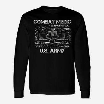 Vintage Army Combat Medic Long Sleeve T-Shirt - Seseable
