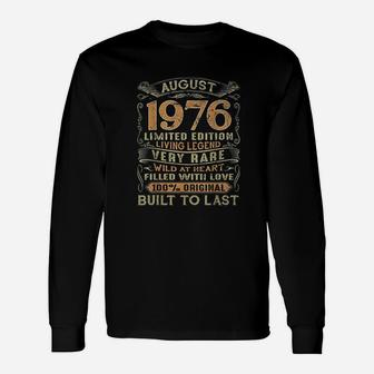 Vintage August 1976 Long Sleeve T-Shirt - Seseable