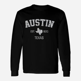 Vintage Austin Texas Est 1839 Long Sleeve T-Shirt - Seseable