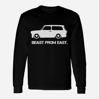 Vintage Auto Beast From East Grafik-Langarmshirts für Autofans - Seseable
