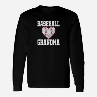 Vintage Baseball Grandma Long Sleeve T-Shirt - Seseable