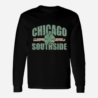 Vintage Chicago Southside Irish Long Sleeve T-Shirt - Seseable
