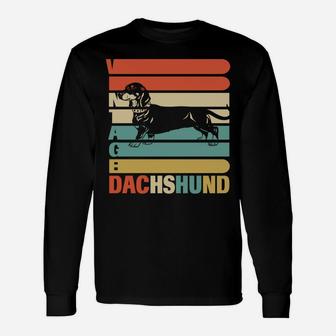 Vintage Dachshund Dog For Who Love Dachshund Long Sleeve T-Shirt - Seseable