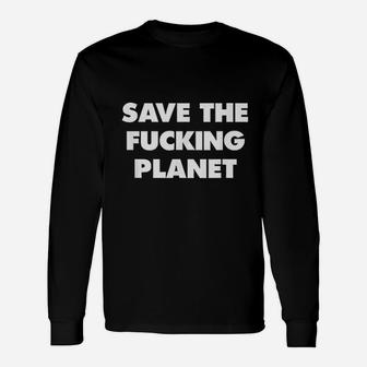 Vintage Earth Day Save The Planet Long Sleeve T-Shirt - Seseable