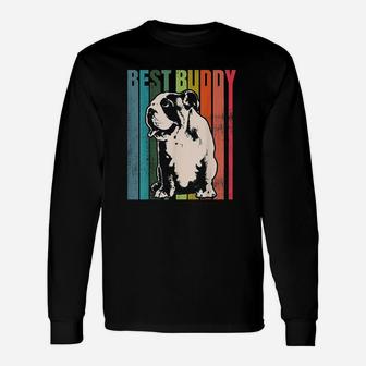 Vintage English Bulldog Long Sleeve T-Shirt - Seseable