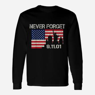 Vintage Never Forget Patriotic 911 Long Sleeve T-Shirt - Seseable