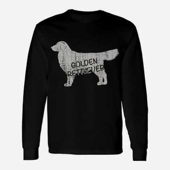 Vintage Golden Retriever Dog Lover Long Sleeve T-Shirt - Seseable
