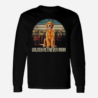 Vintage Golden Retriever Mom Dog Lover Long Sleeve T-Shirt - Seseable