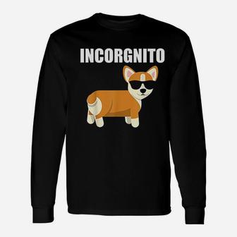 Vintage Incorgnito Corgi Lover Long Sleeve T-Shirt - Seseable