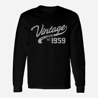 Vintage Made In 1963 62nd Birthday Long Sleeve T-Shirt - Seseable