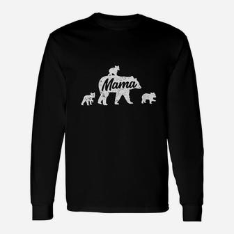 Vintage Mama Bear Unique Long Sleeve T-Shirt - Seseable