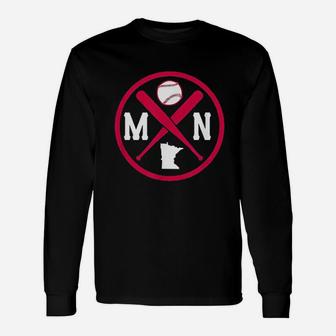 Vintage Minneapolis Baseball Retro Long Sleeve T-Shirt - Seseable
