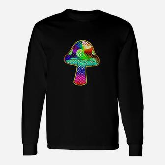 Vintage Mushroom Psychodelic Mushroom Long Sleeve T-Shirt - Seseable