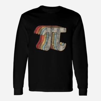 Vintage Pi Math Geek Retro For Pi Day Long Sleeve T-Shirt | Seseable UK