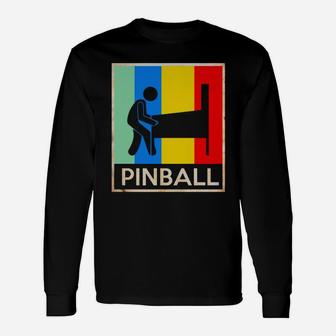 Vintage Pinball Long Sleeve T-Shirt - Seseable